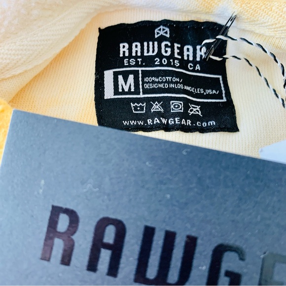 Raw Gear Fleece Hoodie NWT Tie Dye with Front Kangaroo Pocket Oversized Medium - Picture 5 of 5